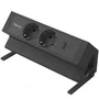 Regleta Sobremesa Fellowes 100137182 con 2 Tomas Corriente, 1 USB-A, 1 USB-C y Cable 2m Negra